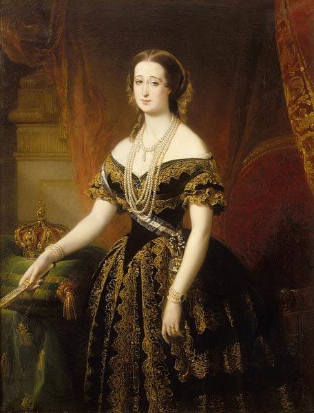 Louis-Edouard Dubufe Portrait of Eugenie de Montijo Germany oil painting art